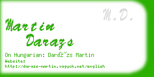 martin darazs business card